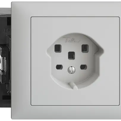 Presa INS EDIZIOdue T25 16A grigio chiaro, 53mm con morsetti innest. 