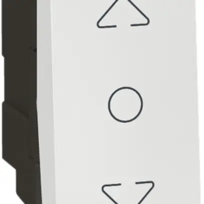 EB-Storenschalter MOS 1×AV/1L magnesium AUF/STOP/AB 1 Modul 