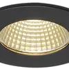 Downlight LED INC SLV PATTA-I, 12W 775lm 3000K rond IP65 noir mat 