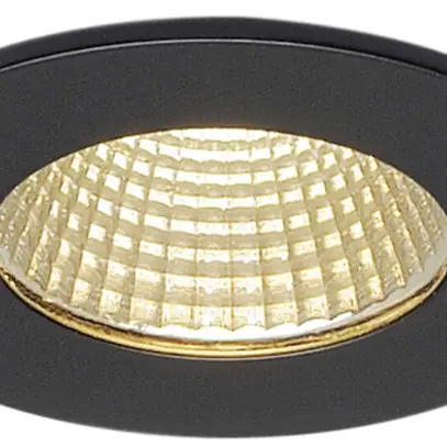 Downlight LED INC SLV PATTA-I, 12W 775lm 3000K rond IP65 noir mat 