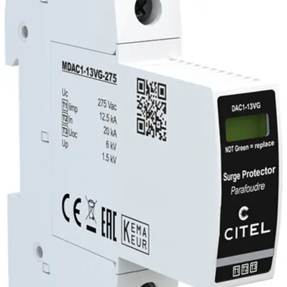 Blitzstromableiter  Citel DAC1-13VGS-10-275 Typ 1+2+3, 1-polig 