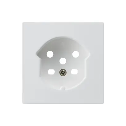 Kit frontal HA kallysto pour prise type 15 avec bornes enfichables blanc 