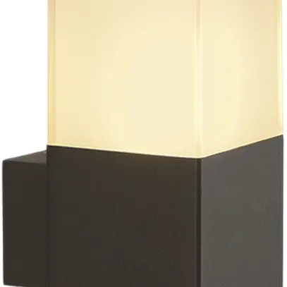 Lampada a muro SLV GRAFIT, E27 11W IP44 antracite/bianco 