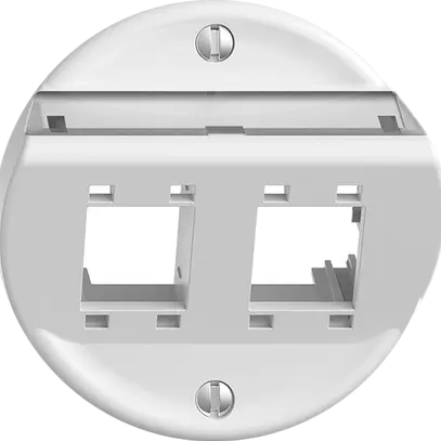 Kit montaggio ENC Sdue Q, con cappa di uscita obliqua 2×RJ45 freenet bianco 