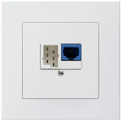 Scatola INC DSL kallysto.pro 1×RJ45/1×T+T bianco 