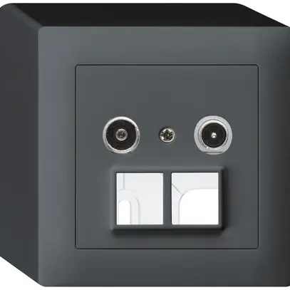 Prise multimédia AP kallysto R/TV 19dB 2GHz anthracite 