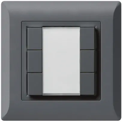 Poussoir multifonction ENC kallysto.line KNX RF 6× anthracite 