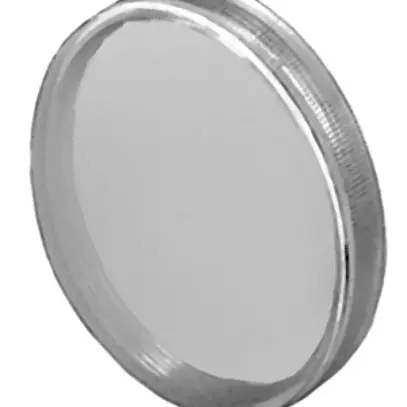 Cofano pressione EAO04 Ø23.7mm piatta trasparente, verderde 