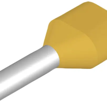 Embout de câble jumelé Weidmüller H isolé 2×1mm² 8mm jaune sac multiple 