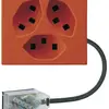 Presa INS 3×tipo 23 Hager FLF per cavo piatto Technofil L1 arancione 