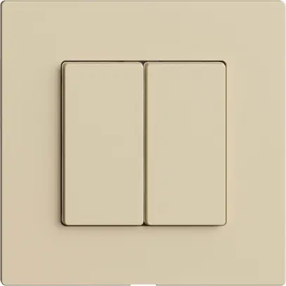 Kit copertura per interruttore 2c/2t Edue Wiser vanille 