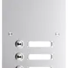 Plaque frontale Hager intercom mono 6× 150×435×32mm acier affiné 