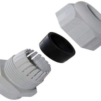 Presse-étoupe PLICA-TEC, M12 pour câble Ø2.5…6.5mm 8mm PA IP68 gris clair 