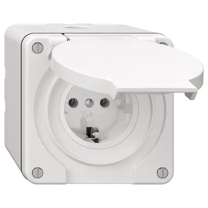 Presa NAP NEVO, SCHUKO, bianco 