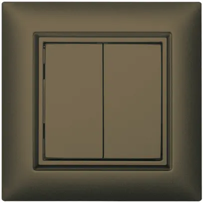 Poussoir RF AP ALADIN EnOcean EDIZIOdue, 2-fois, brun 