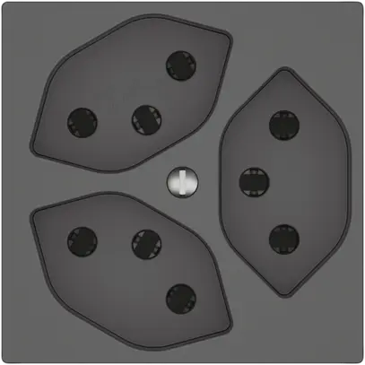 Presa EDIZIO.liv SNAPFIX® 3×T13 3×S grs 