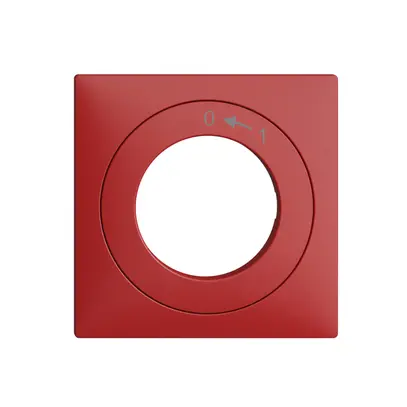 Kit frontal EDIZIOdue 0<-1 berry 60×60mm pour contact pivotant 