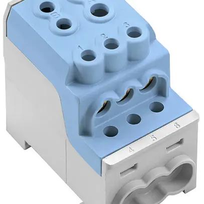 Blocco di distribuzione WM WPD 110 1×70+1×35/6×16mm² 200A 1000V blu 