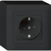 AP-Steckdose kallysto Schuko schwarz 