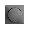 Kit frontal EDIZIOdue pour variateur rotatif gris foncé 