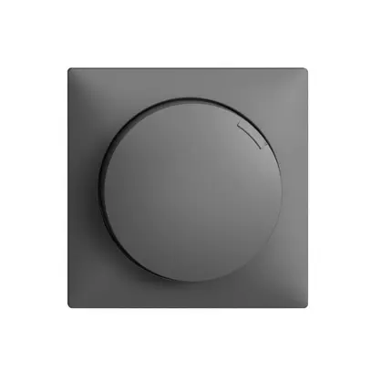 Kit frontal EDIZIOdue pour variateur rotatif illum.gris foncé 