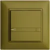 Poussoir ENC KNX 1× EDIZIOdue colore olive RGB avec LED avec insert papier 