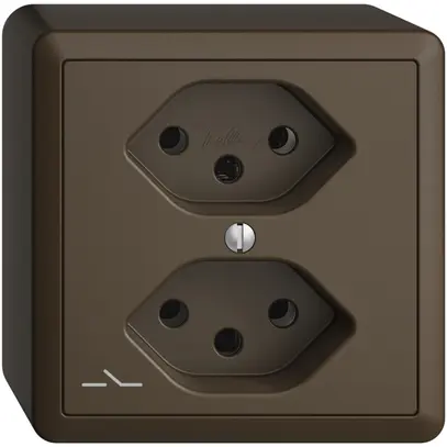 Presa AP EDIZIOdue 2×T13 coffee 1×S 