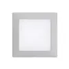 Kit frontal EDIZIOdue gris clair, 60×60mm pour luminaire LED 