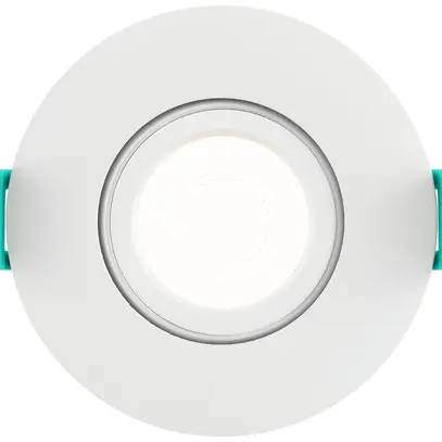 Downlight LED Sylvania OBICO 5.4W 550lm 927/930/940 IP65 38° VAR Ø81mm blanc 