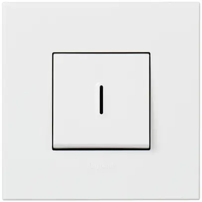 Interrupteur basc.lum.ENC ATO blanc 3/1L avec LED contrôle 