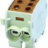 Blocco ripartizione tipo C 2×70/2×50mm² 160A Alu-CU marrone 