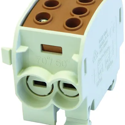 Verteilerblock Typ C 2×70/2×50mm² 160A Alu-CU braun 