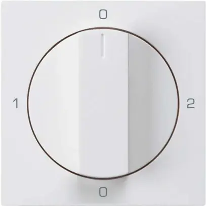 Inserto per interruttore rotativo kallysto 2/1L bianco con manopola 