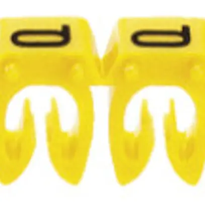 Bague-repère Legrand CAB 3, pour 1.5…2.5mm² impression: 'N', jaune 