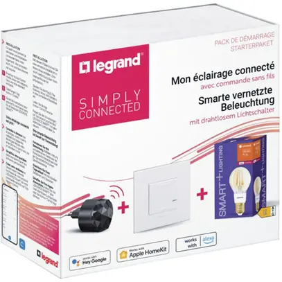 Kit de démarrage Legrand Arteor with Netatmo 1×lumière 2×3L×2.5mm² 1×LED E27 