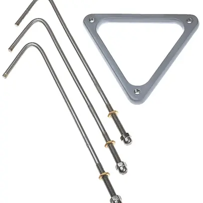 Ancrage pour béton SLV pour luminaire de jardin, acier fin 