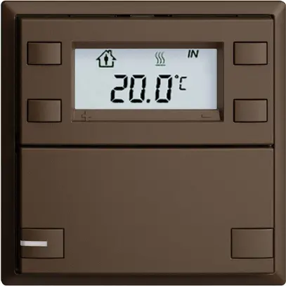 Poussoir RTH ENC KNX 1× EDIZIOdue F coffee, avec LED RGB 