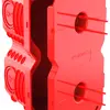 Boîte à encastrer MT NIS 2×1 TFC 850°C 71×131×60mm rouge 