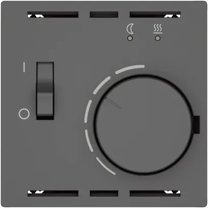 Thermostat d'ambiance EDIZIO.liv SNAPFIX® limit.temp.p.chauffage sol grf 