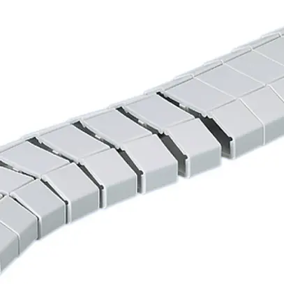 Caniveau de câble R&M flexible 1m, gris clair 