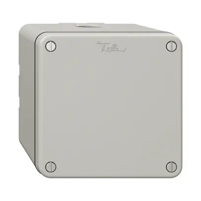 Scatola d.derivazione NAP Feller NEVO, 5P 16A, 400 V 2.5mm² 3 L+N+PE 87×87mm grc 