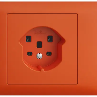Prise INC EDIZIOdue T25 16A orange 53mm, bornes à vis 