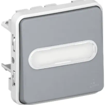 Contatto a bilico lum.PLEXO 0/1L grigio 