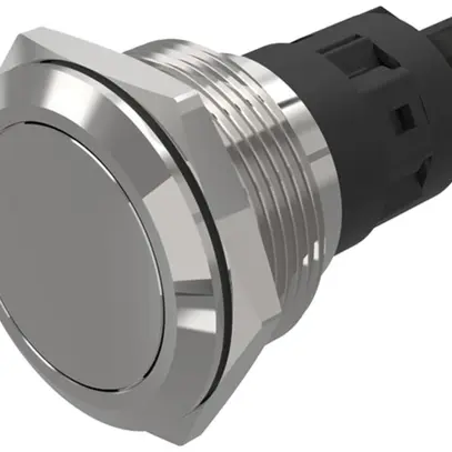 Tasto a pulsante EAO 82 1COM raccordo vite piatto Ø22mm cliccato acciaio raff. 