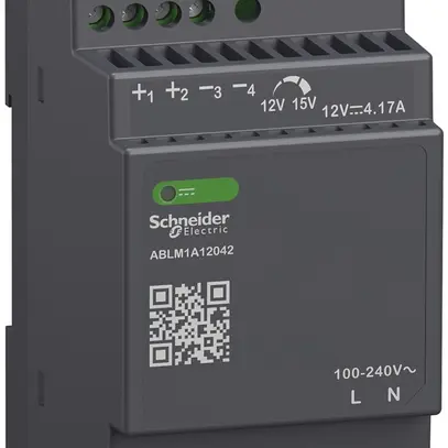 Alimentazione elettrica SE MODULAR, temporizzata, 100…240VAC, 12VDC, 4.2A, 50W 