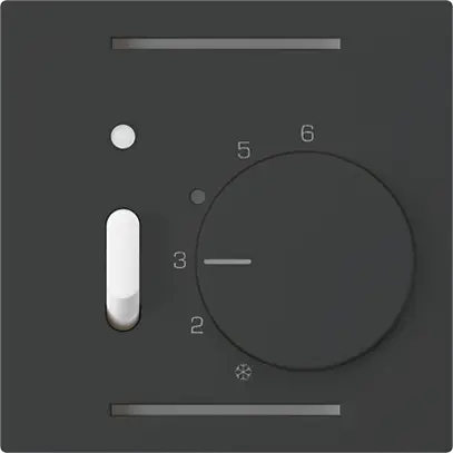 Thermostate d'ambiance ENC kallysto noir avec interrupteur 