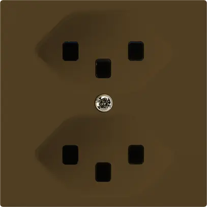 Presa kallysto 2×T23 marrone con morsetti ad innesto 