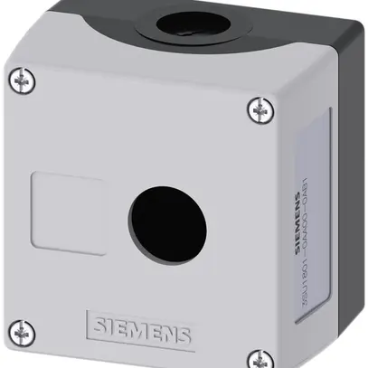 Scatola Siemens SIRIUS ACT, 1-volta, fossa per targhetta, plastica grigio 