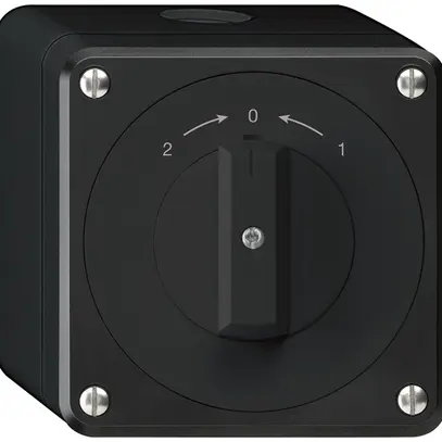 Contatto rotativo AP robusto IP55 nero invertitore 