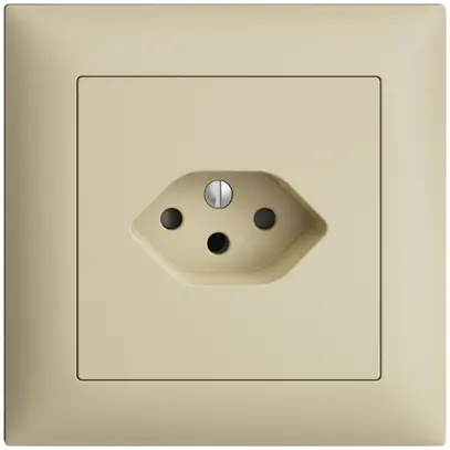 Prise ENC EDIZIOdue T13 vanille avec shutter 